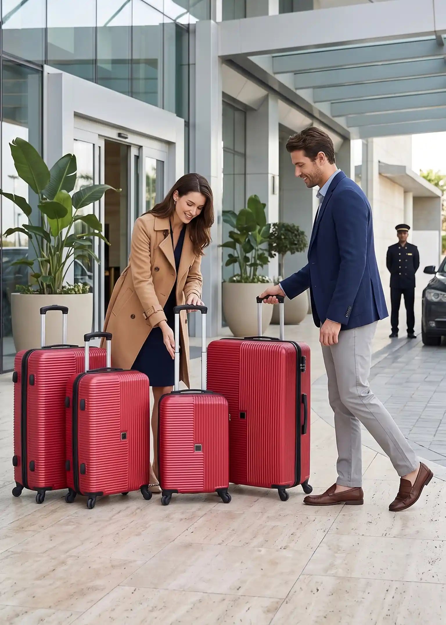 32 Inch Horizo Vertic ABS Lightweight Luggage Bag with Smooth Spinner Wheels