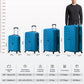 Horizo Vertic ABS Lightweight Luggage Bag with dimension chart