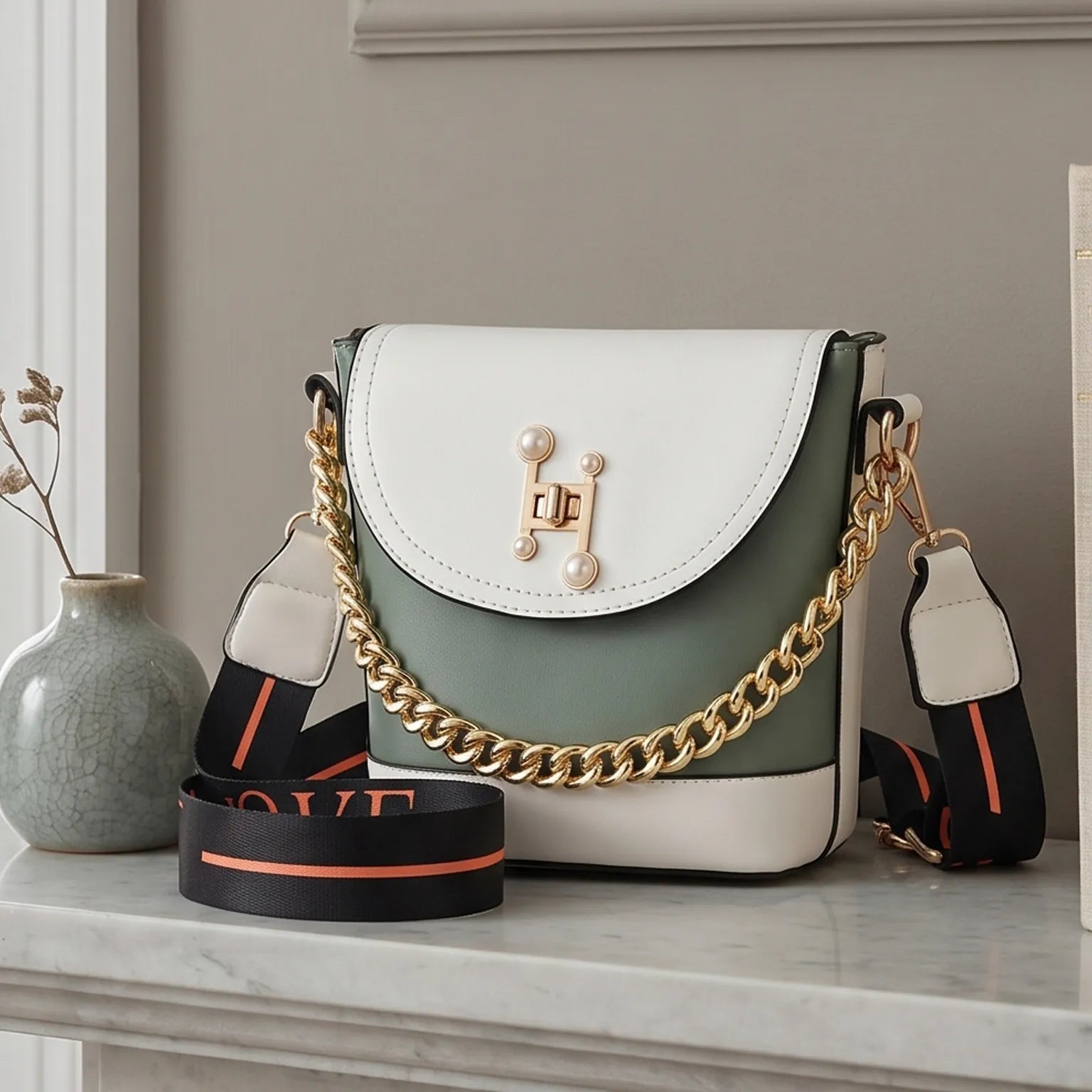 Hand Held Bucket Shoulder Bag For Women
