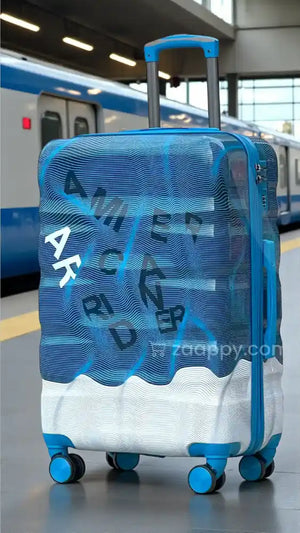 24 Inch Havana PC Beautiful Printed Lightweight Medium Checked Luggage with Double Spinner Wheels