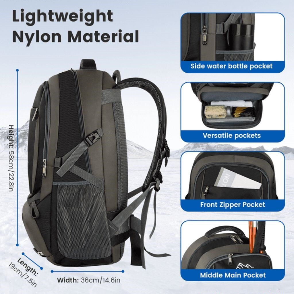 Multi Functional Waterproof Hiking Backpack | Rucksack Outdoor Travel Lightweight Daypack Zaappy