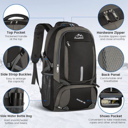 Multi Functional Waterproof Hiking Backpack | Rucksack Outdoor Travel Daypack
