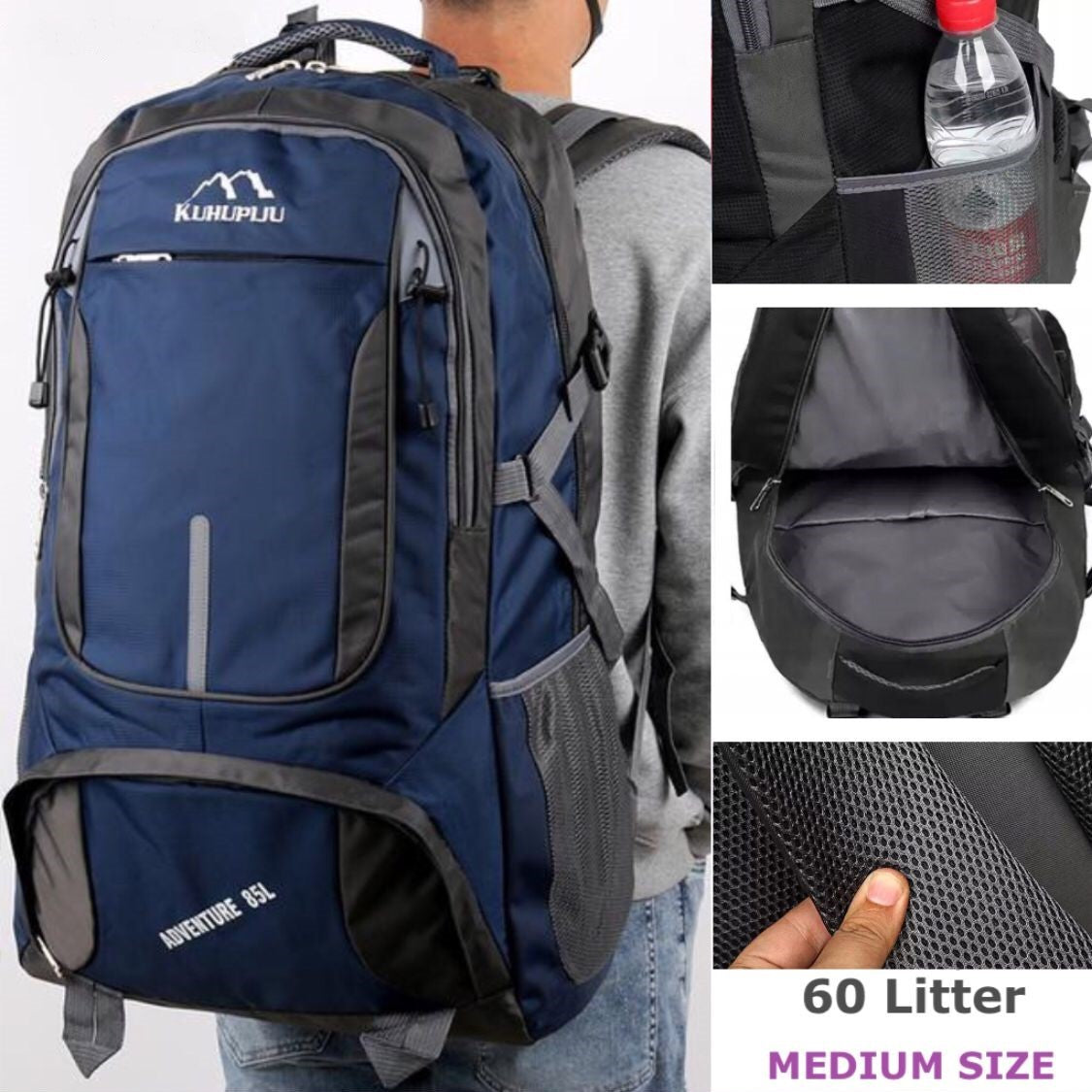 Multi Functional Waterproof Hiking Backpack | Rucksack Outdoor Travel Lightweight Daypack Zaappy