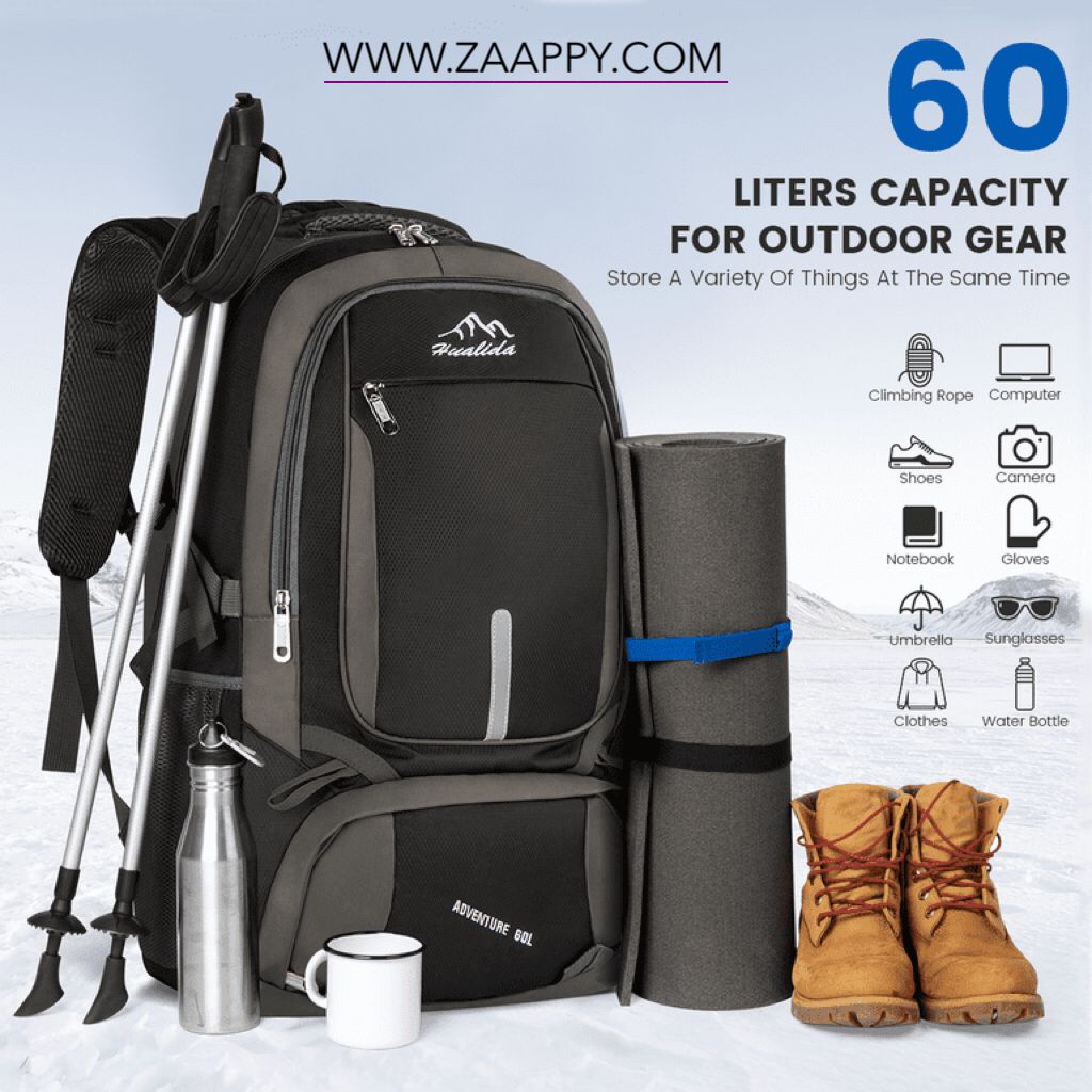 Multi Functional Waterproof Hiking Backpack | Rucksack Outdoor Travel Lightweight Daypack Zaappy