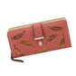 Hollow Leaf Clutch Card Holder Purse For Women | Long Bifold Wallet With Multiple Card Slots Zaappy