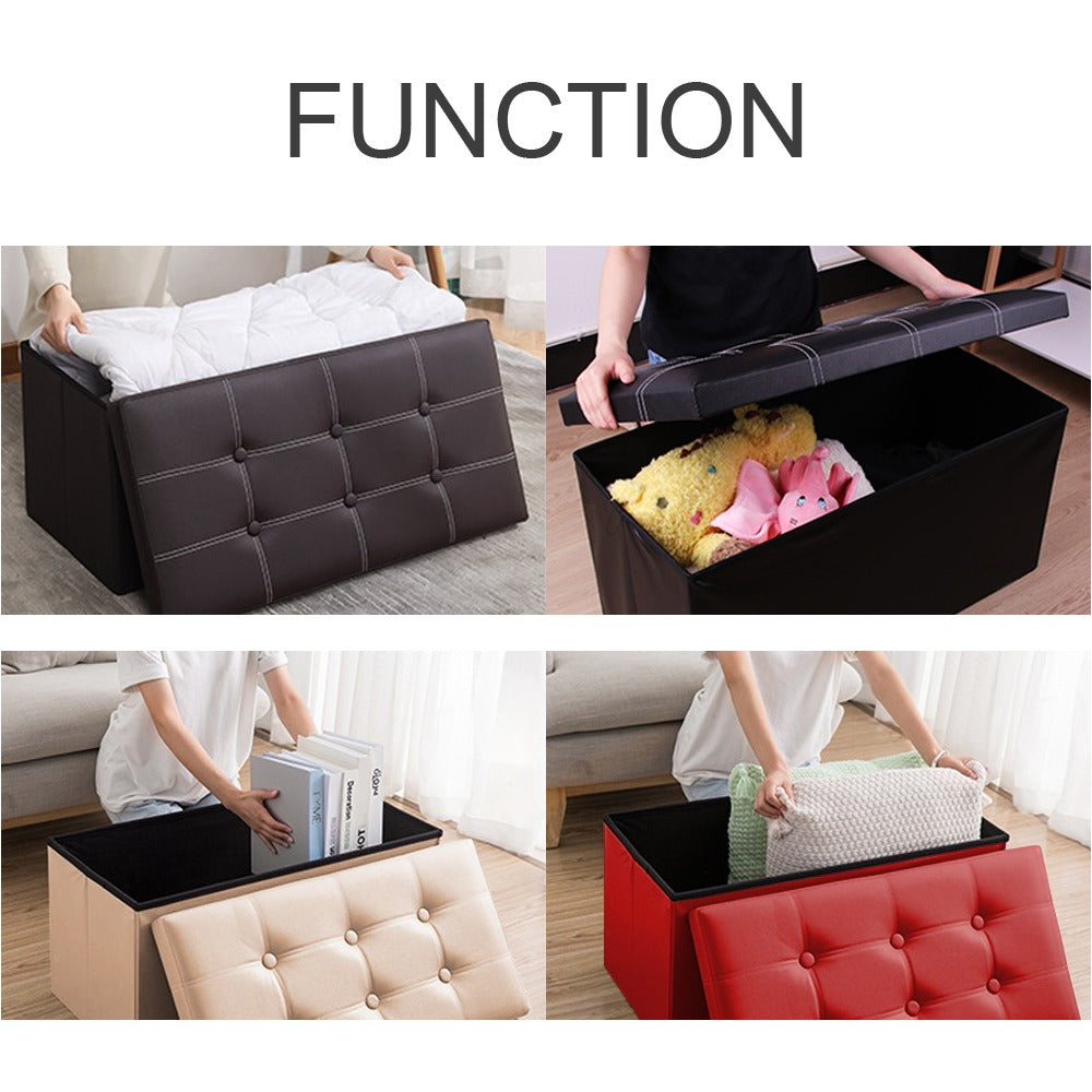 Home Organization Sofa cum Stool | Ottoman Fabric and Durable Sofa | 76x38x38 Cm