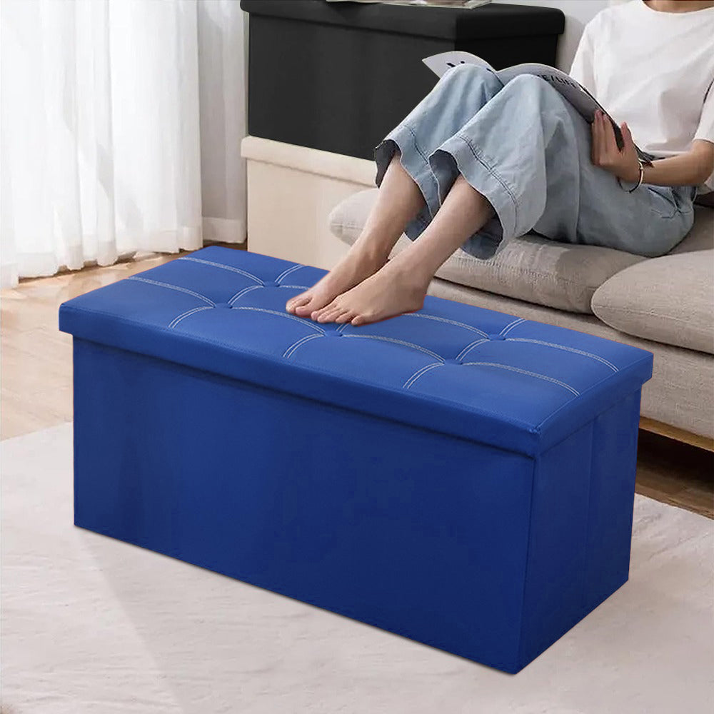 Home Organization Sofa cum Stool | Ottoman Fabric and Durable Sofa | 76x38x38 Cm
