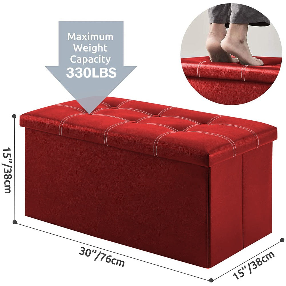 Home Organization Sofa cum Stool | Ottoman Fabric and Durable Sofa | 76x38x38 Cm