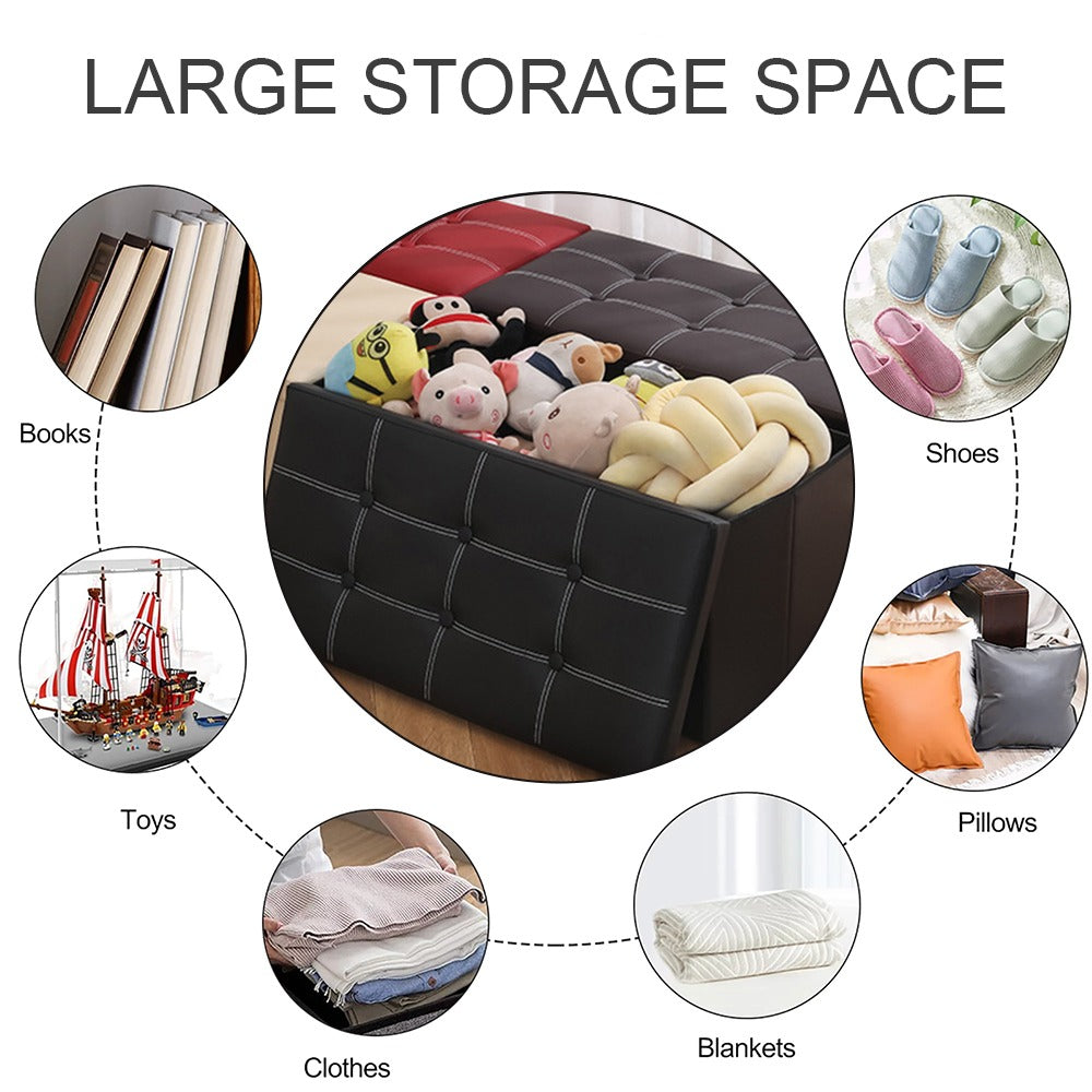Home Organization Sofa cum Stool | Ottoman Fabric and Durable Sofa | 76x38x38 Cm