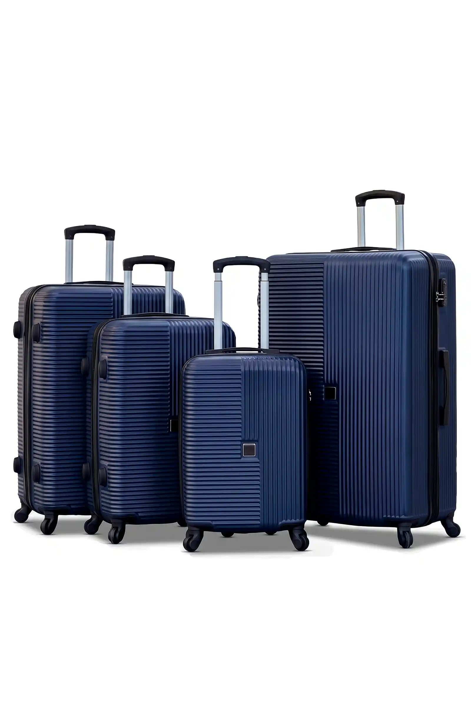 Horizo Vertic ABS Lightweight 4 Pcs (20/24/28/32 Inch) Set Luggage Bags with Smooth Spinner Wheels