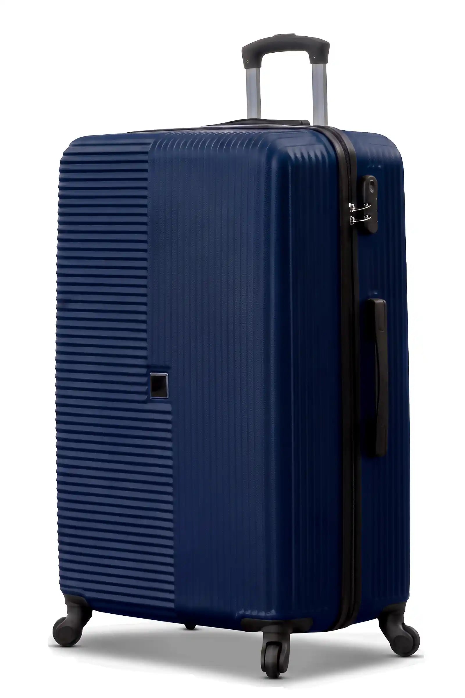28 Inch Large Checked In Horizo Vertic ABS Lightweight Luggage Bag with Smooth Spinner Wheels