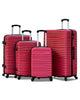Horizon Line ABS Lightweight 4 PCS (20/24/28/32 Inch) Set Luggage Bags with Smooth Spinner Wheels