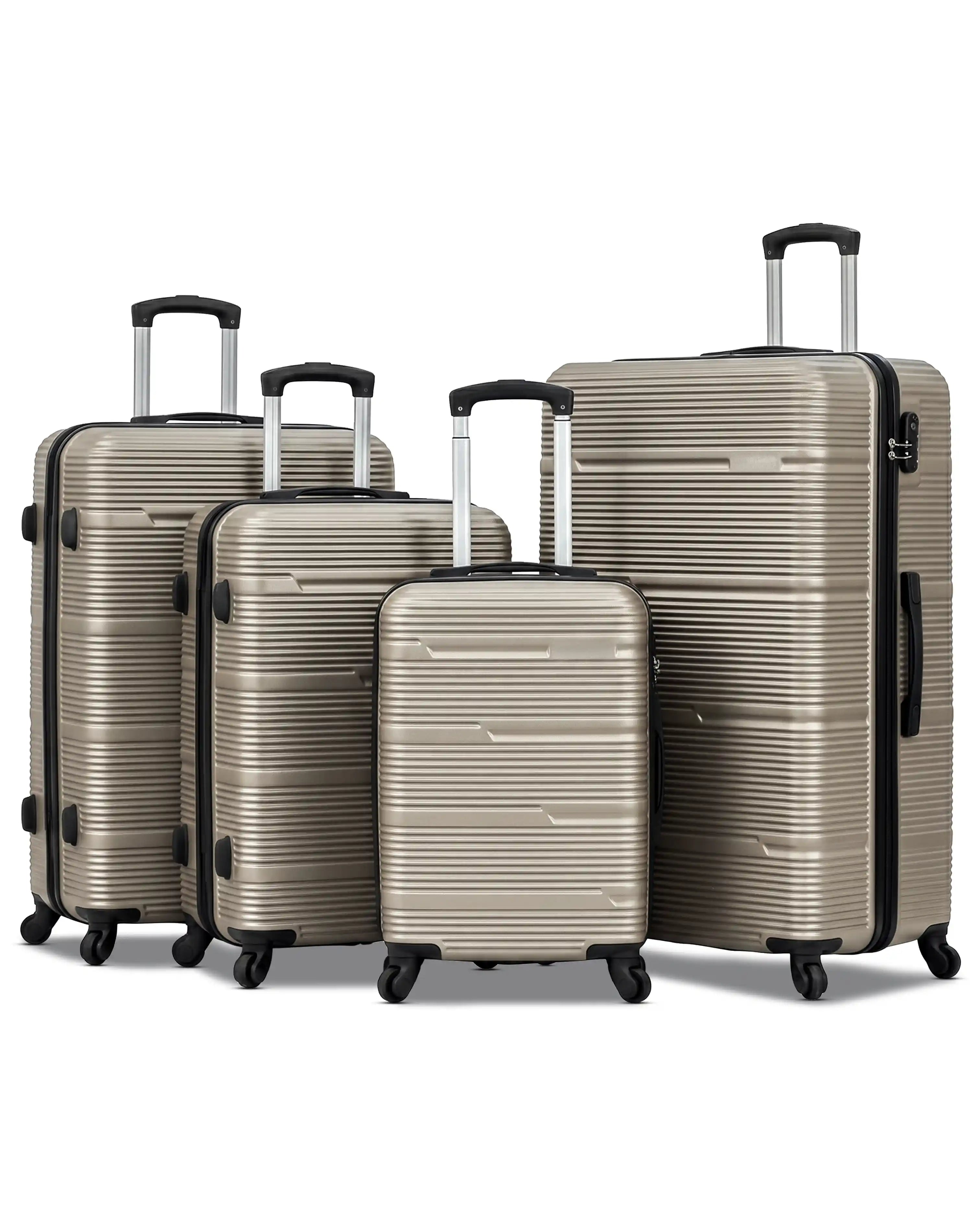Horizon Line ABS Lightweight Luggage Bags with Double Spinner Wheels | 20, 24, 28, 32 Inches