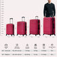Horizon Line ABS Lightweight Luggage Bags with Double Spinner Wheels | 20, 24, 28, 32 Inches