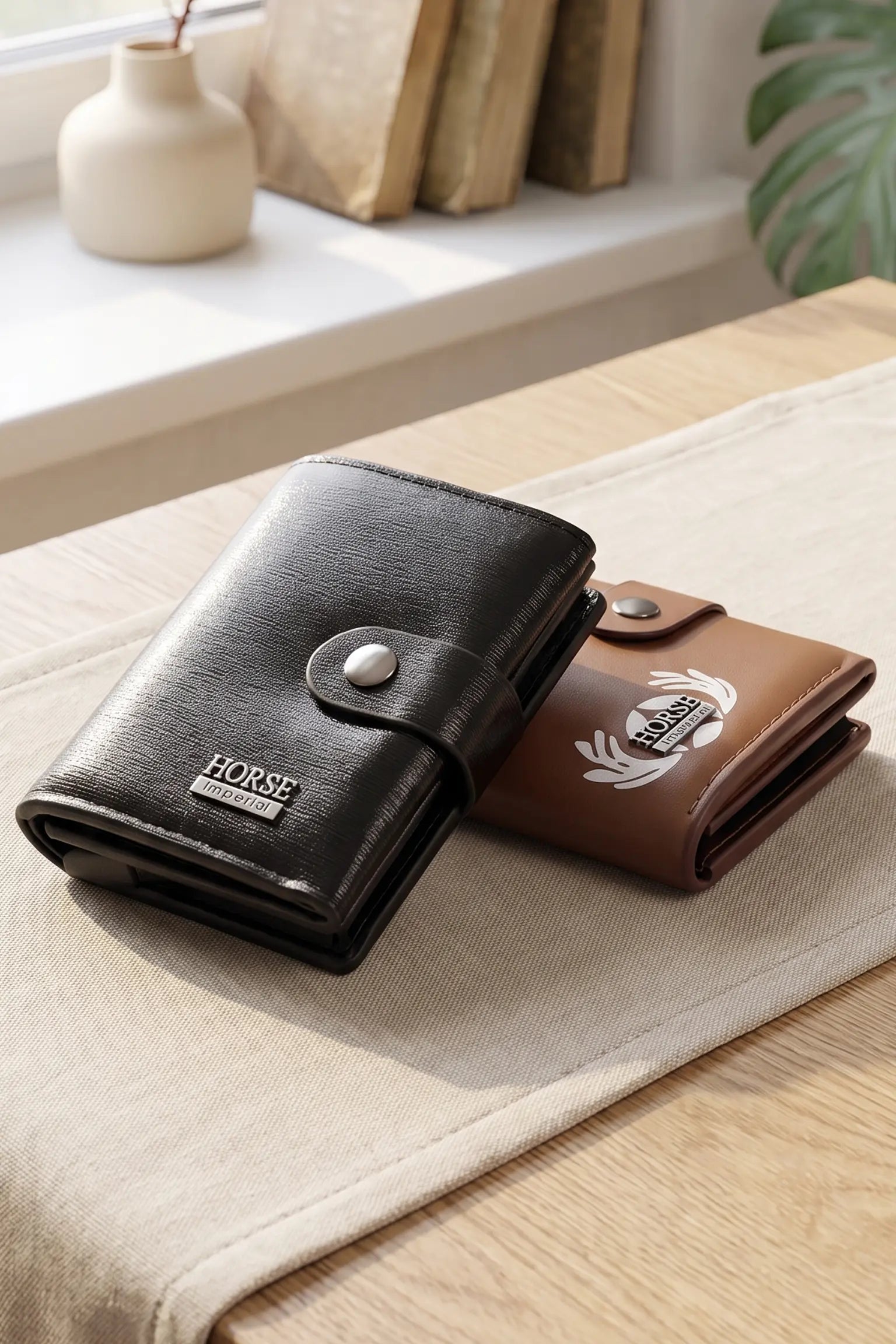 Horse Imperio Men Wallet ID Card Credit Card Holder | Cardholder 3 Fold