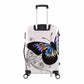 3 Pcs Set 20” 24” 28 inches White Printed Lightweight ABS Luggage | Hard case trolley bag with Spinner Wheel
