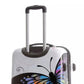Butterfly Printed Lightweight ABS Luggage zaappy