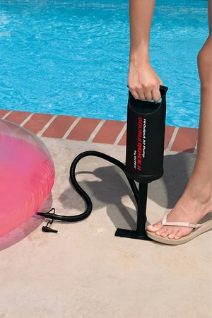 Intex Mini Portable Air Pump | Hi-Output Hand Pump Double Quick