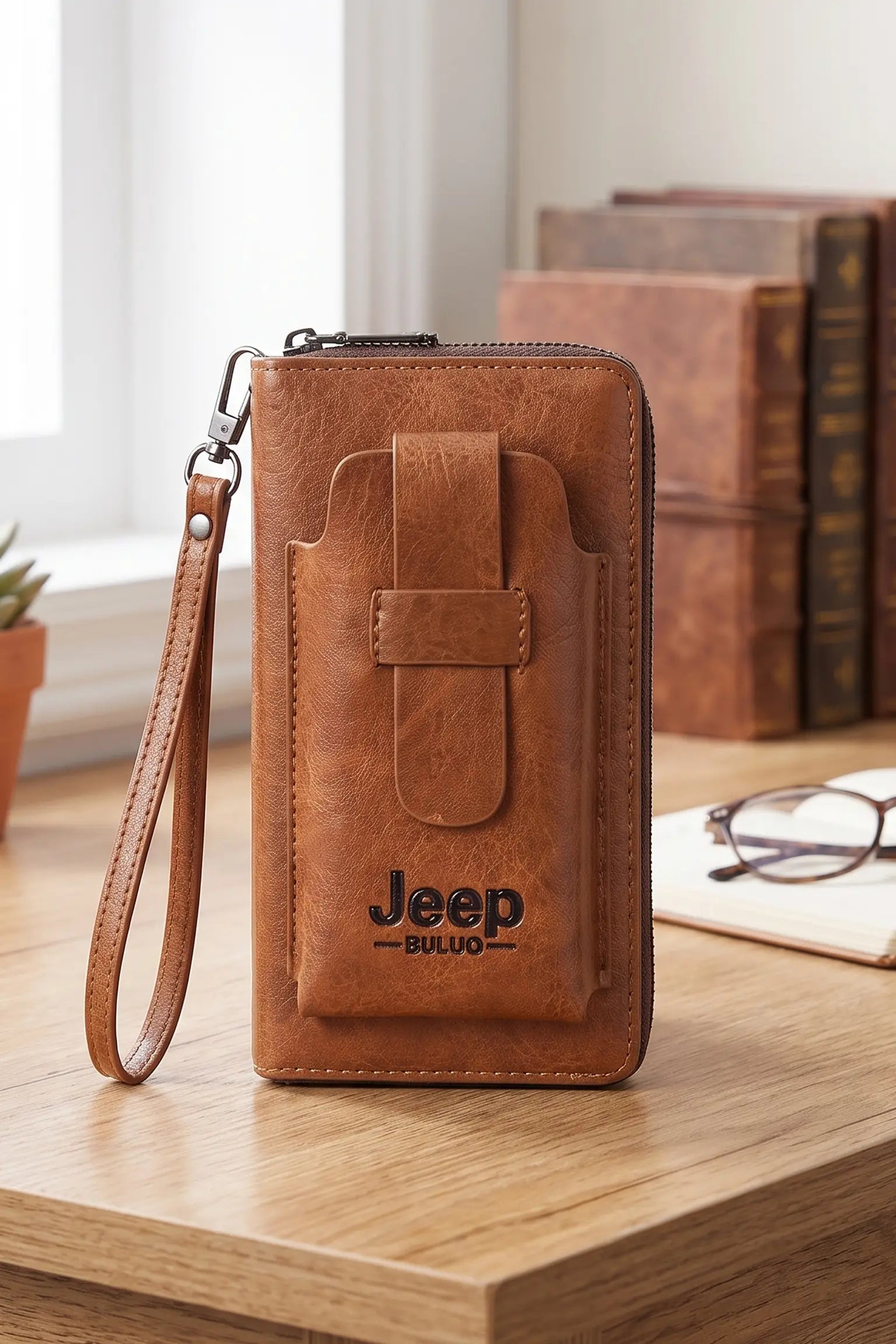 Jeep Buluo Leather Men Clutch Wallet | Trending Smart Wallet