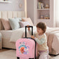 Kids Beautiful Cute Printed Lightweight Suitcase ABS Hard Shell Luggage with Smooth Rolling Spinner Wheels And Combination Lock