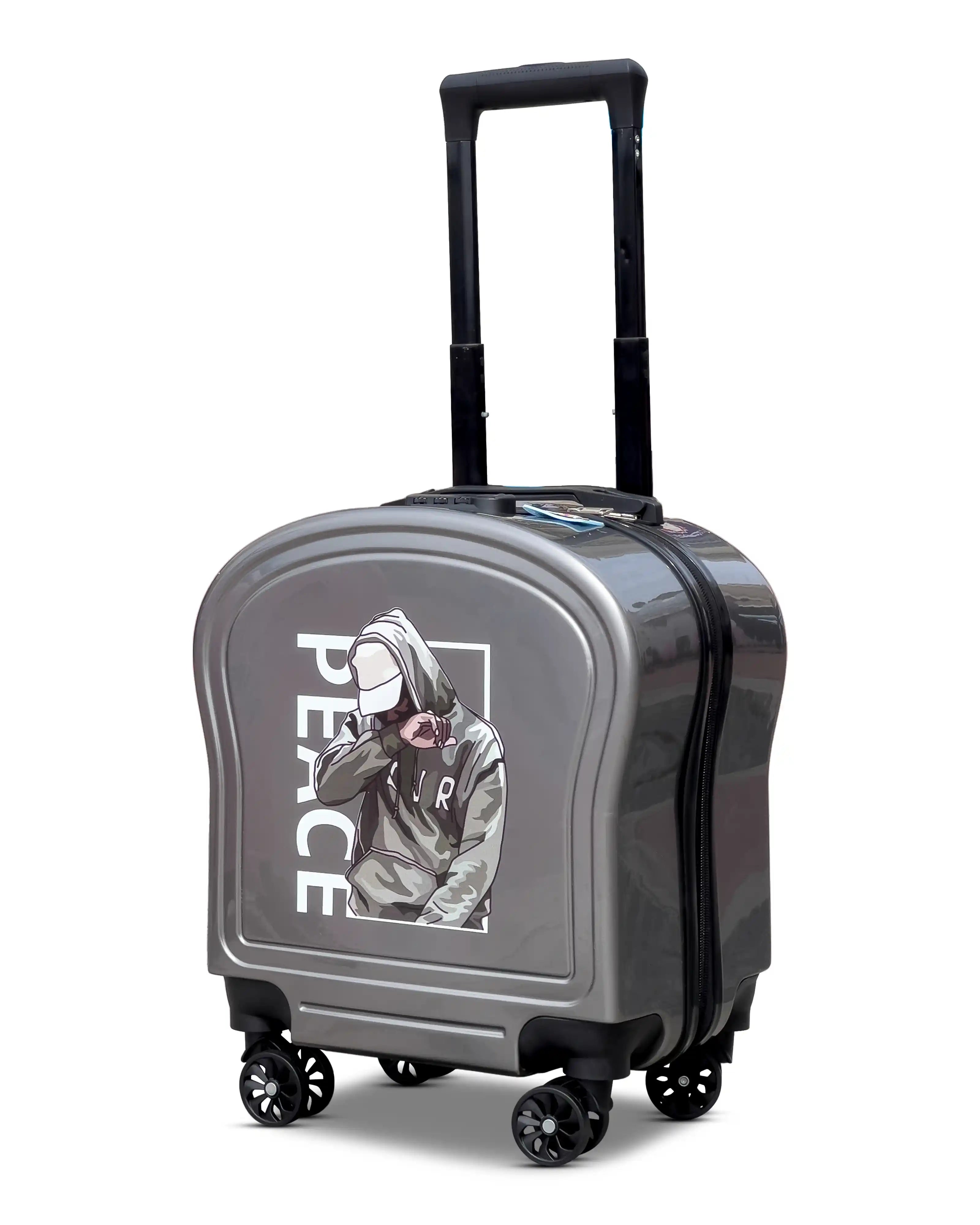 Kids Beautiful Cute Printed Lightweight Suitcase ABS Hard Shell Luggage with Smooth Rolling Spinner Wheels And Combination Lock