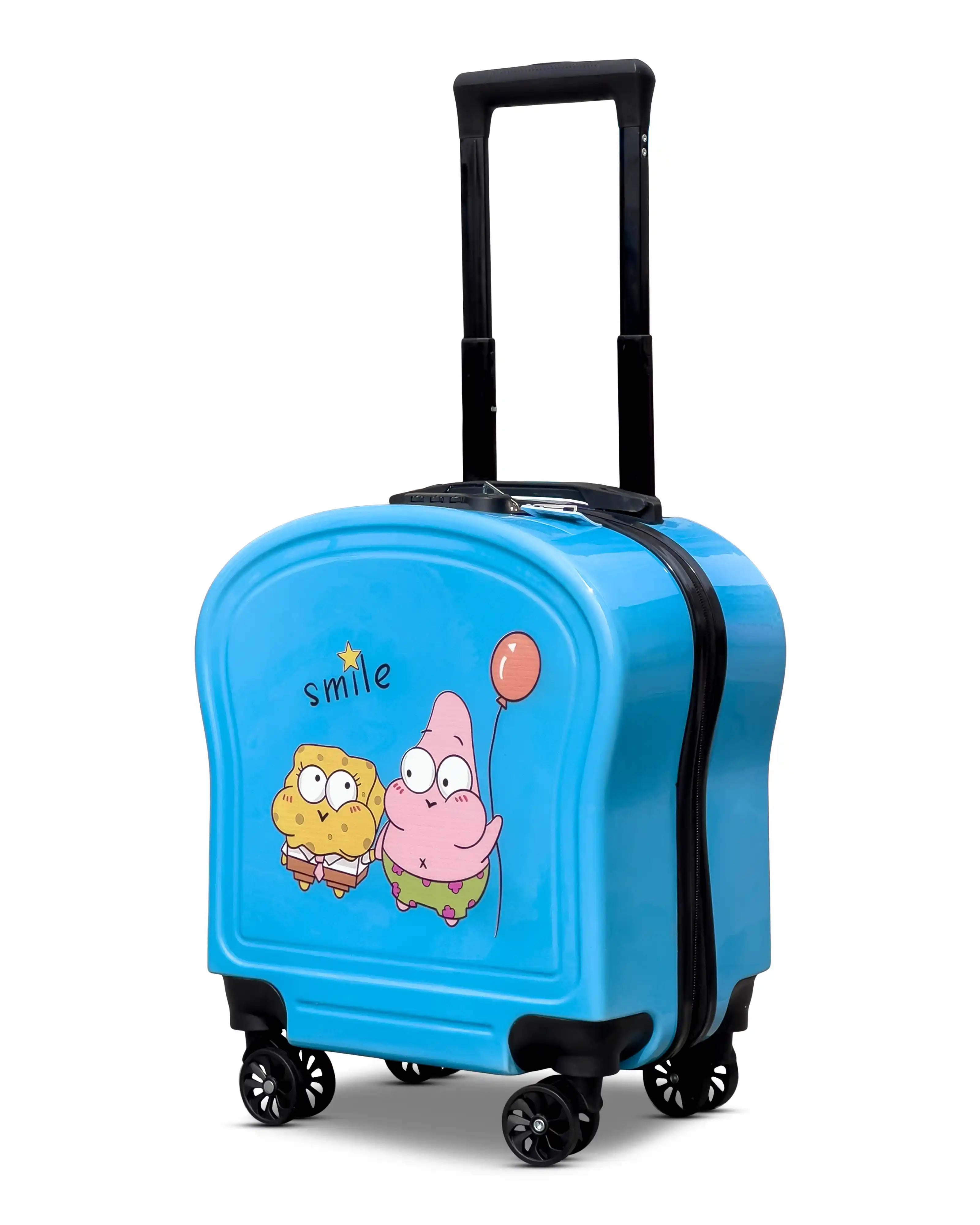 Kids Beautiful Cute Printed Lightweight Suitcase ABS Hard Shell Luggage with Smooth Rolling Spinner Wheels And Combination Lock