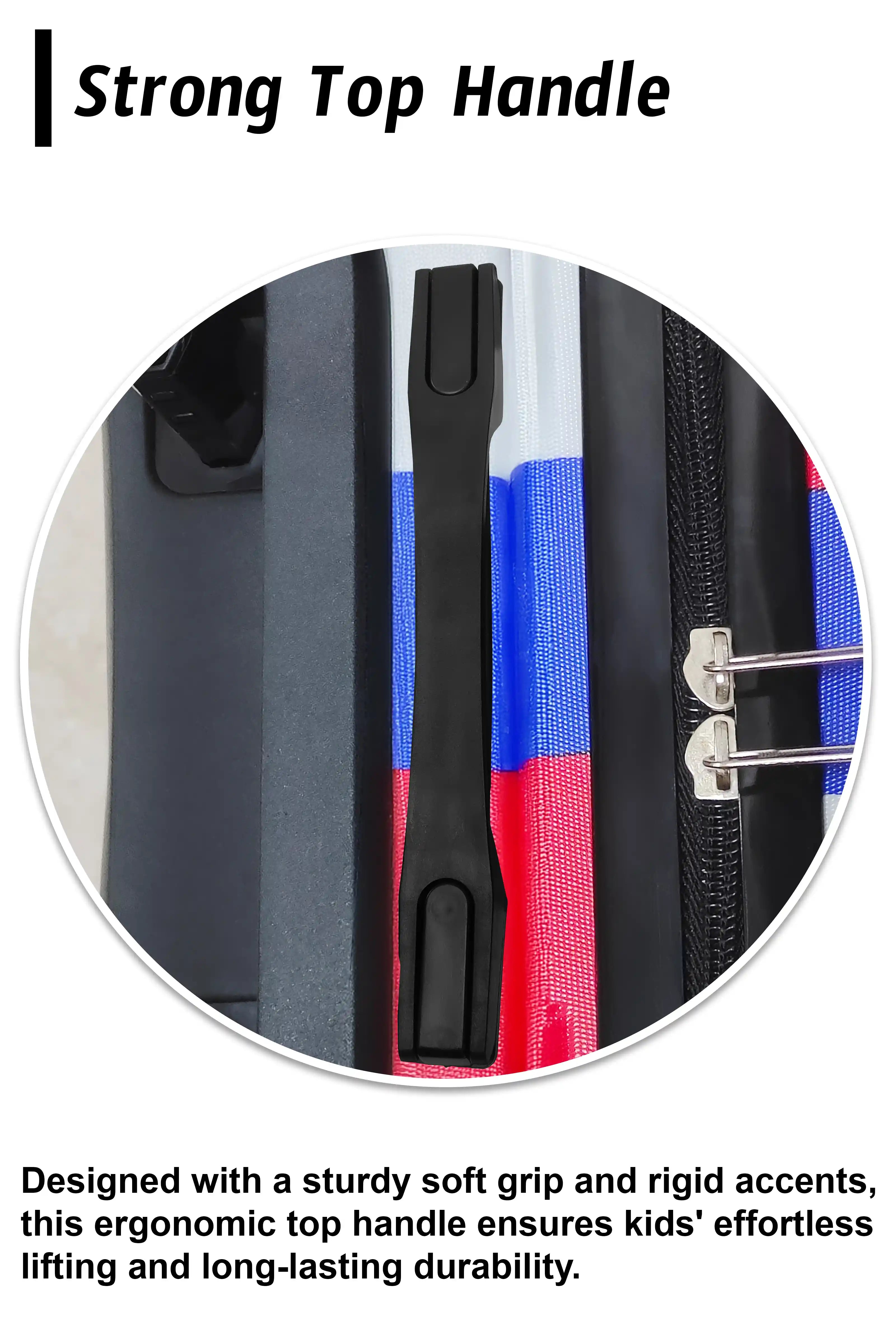Kids Beautiful Stripe Printed Lightweight Suitcase ABS Hard Shell Luggage with Smooth Rolling Spinner Wheels and Combination Lock