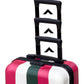 Kids Beautiful Stripe Printed Lightweight Suitcase ABS Hard Shell Luggage with multistep telescopic handle