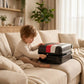 Kids Beautiful Stripe Printed Lightweight Suitcase ABS Hard Shell Stylish Luggage