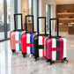 Kids Beautiful Stripe Printed Lightweight Suitcase ABS Hard Shell Luggage with Smooth Rolling Spinner Wheels and Combination Lock