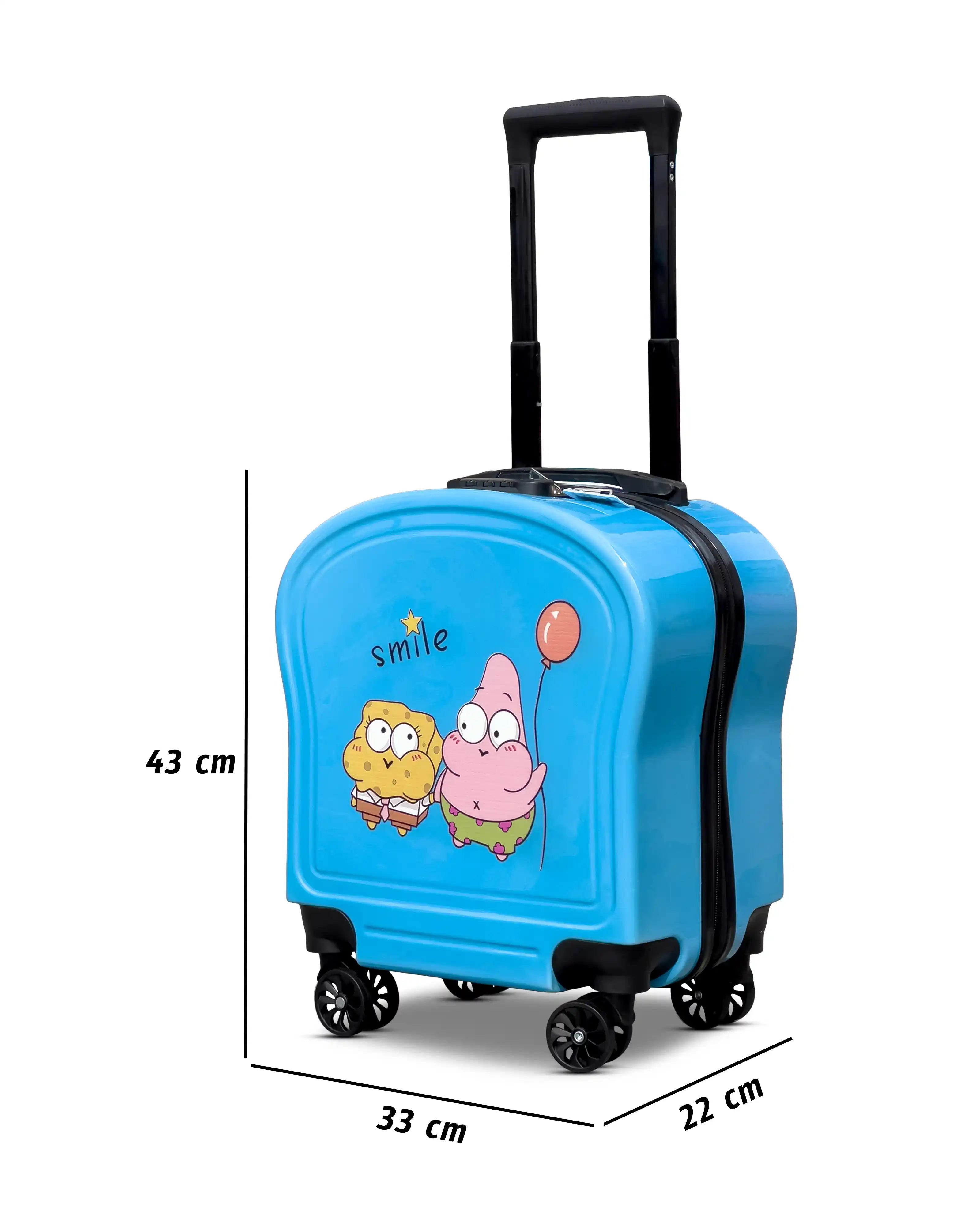 Kids Beautiful Cute Printed Lightweight Suitcase ABS Hard Shell Luggage with Smooth Rolling Spinner Wheels And Combination Lock
