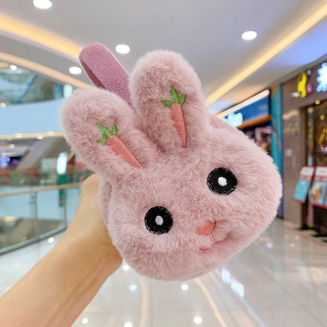 Buy 2 Get 1 Free | Cute Rabbit Adjustable Warm Plush Headphones Kids Earmuffs