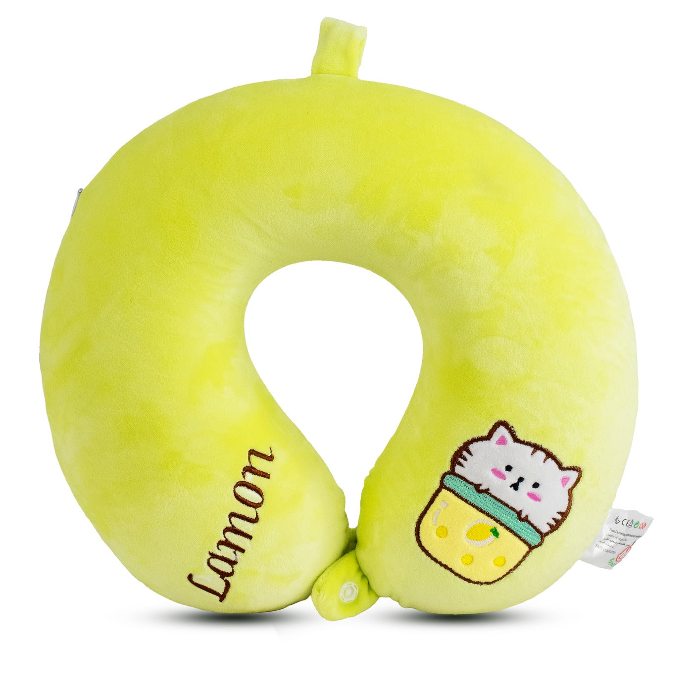Soft Memory Form Kids Neck Pillow For Travel | Cute Cartoon Printed Neck Rest Cushion Zaappy