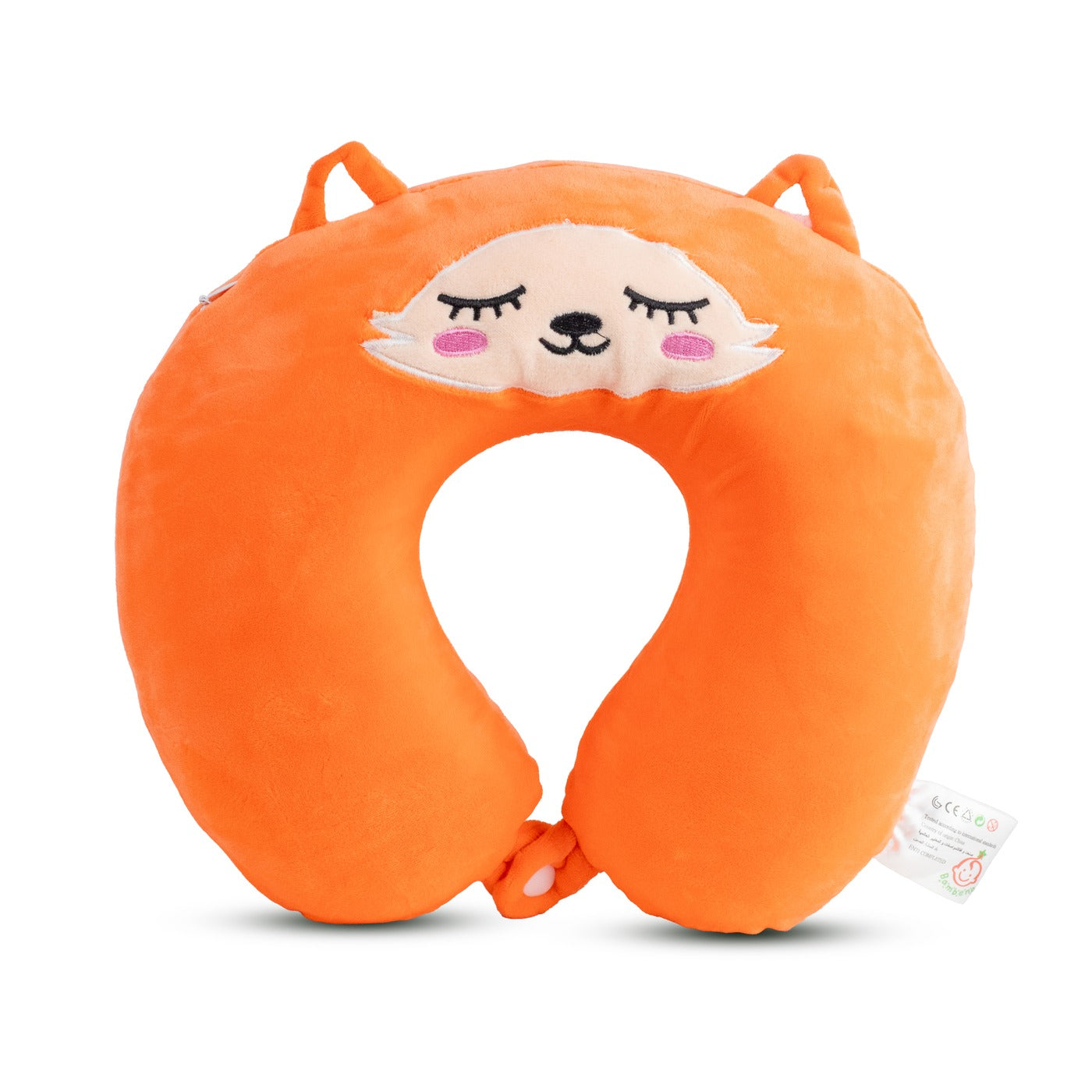 Soft Memory Form Kids Neck Pillow For Travel | Cute Cartoon Printed Neck Rest Cushion