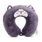 Soft Memory Form Kids Neck Pillow For Travel | Cute Cartoon Printed Neck Rest Cushion Zaappy