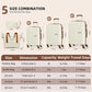 LARVENDER Expandable 5 Piece Unbreakable Hardside PP Luggage Set | Lightweight Travel Bags with Spinner Wheels | Carry On Suitcase Set with Toiletry Pouch