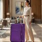 LP 4 Wheel Soft Material Luggage 2 Piece Set Carry On & Checked Suitcase Combo