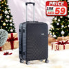 Lightweight ABS Double Spinner Wheel Luggage Bags | Medium 24 Inch Size 20-25 Kg Capacity