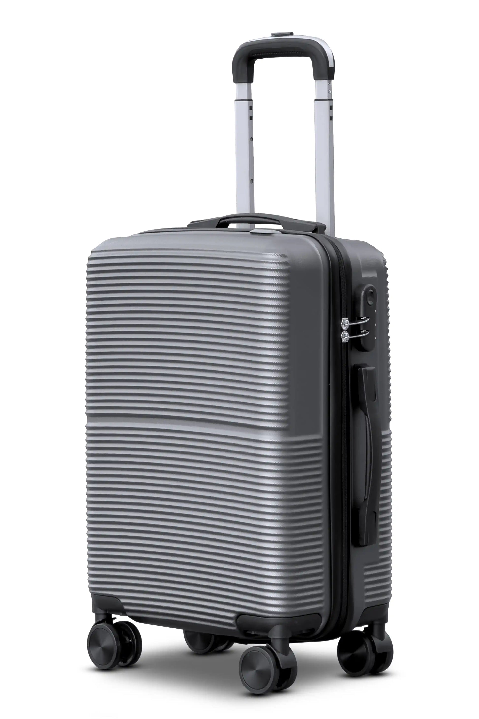 20 inch cabin size Grey luggage Zaappy suitcases