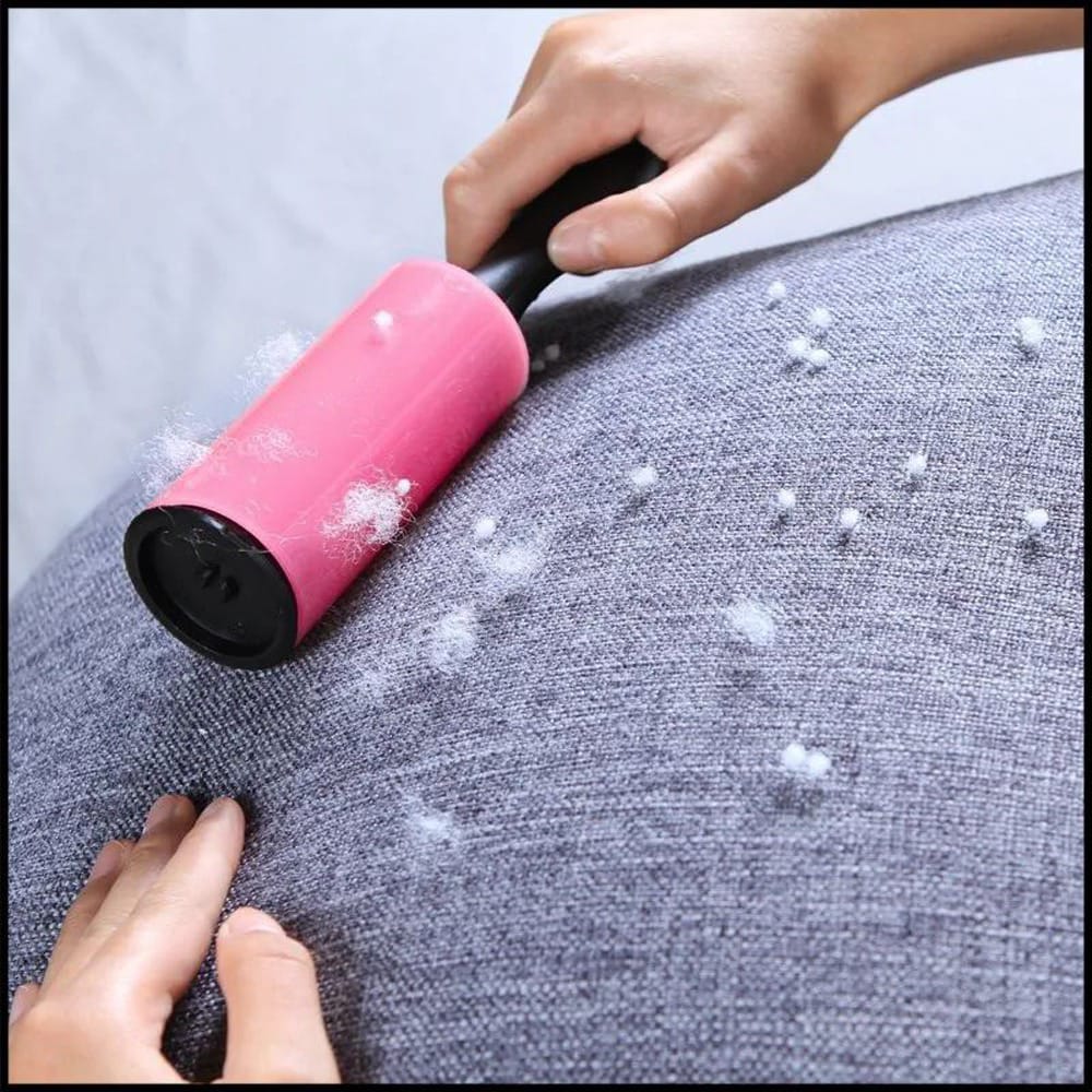 2 In 1 Lint Roller and Static Brush Magic Fur Cleaner Combo Set Zaappy
