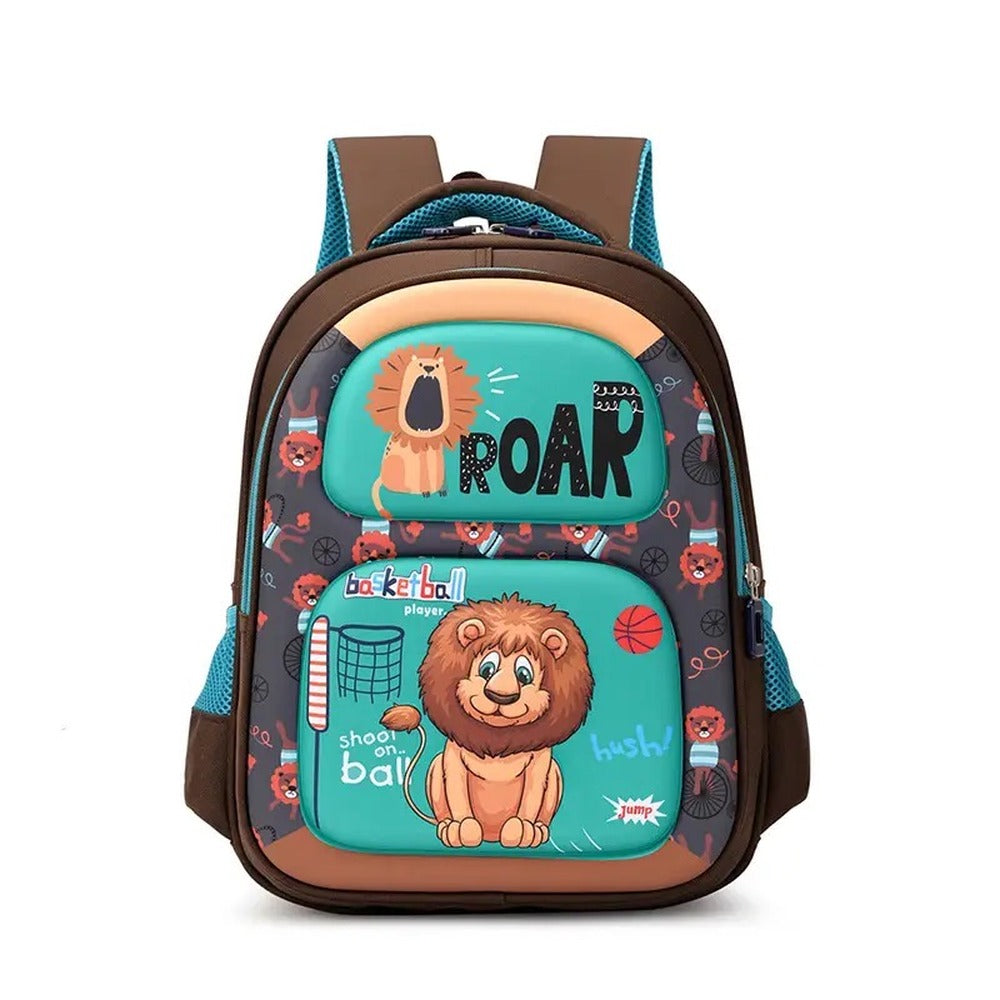 Printed Lightweight Kids School Bag | Lion Printed Backpack