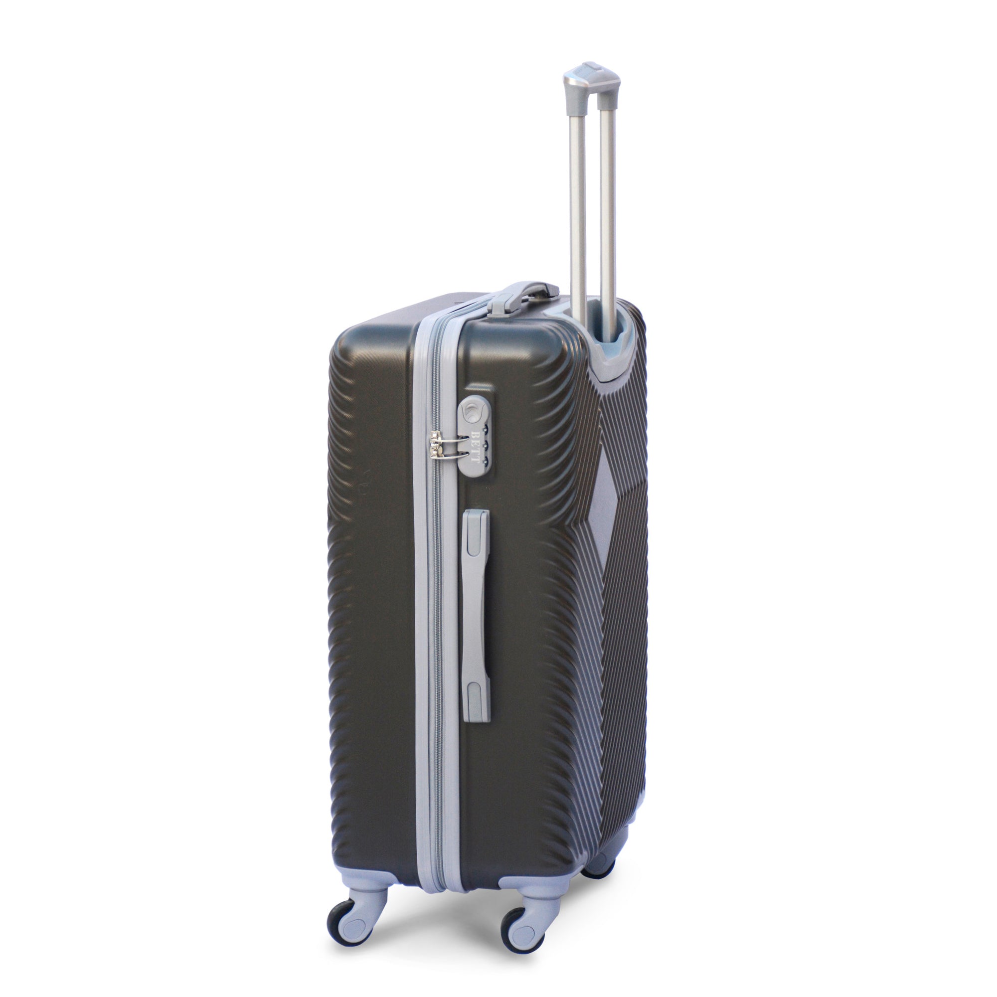 3 Pcs Full Set SI ABS Grey Colour Lightweight Hard Case Spinner wheel Luggage 20" 24" 28 Inch | 2 Year Warranty