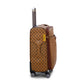 24" Light Brown Colour LVR PU Leather Luggage Lightweight Soft Material Trolley Bag with Spinner Wheel Zaappy.com