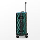 24" Green Colour Aluminium Framed 3D Diamond ABS Hard Shell Without Zipper Luggage Zaappy.com