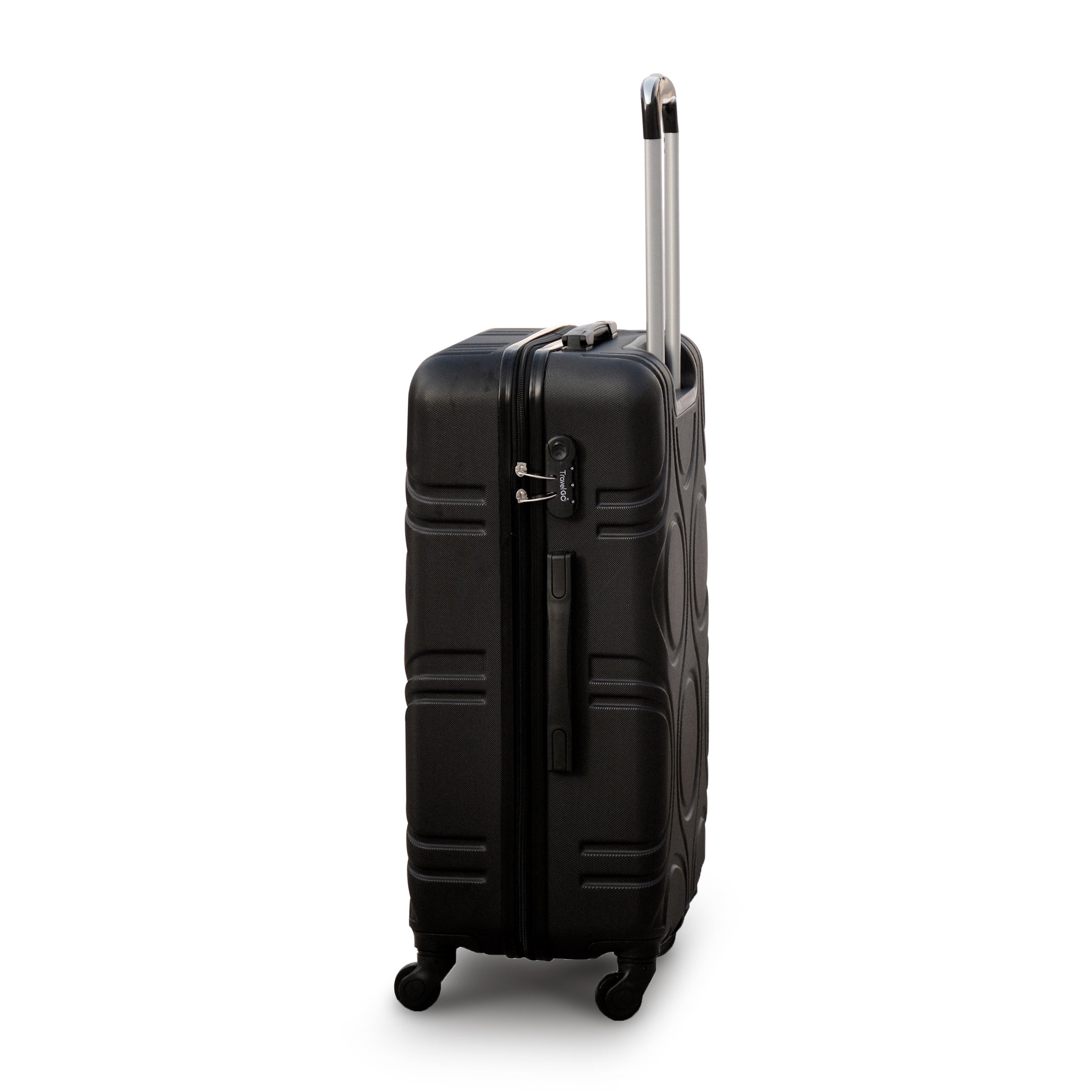 Lightweight ABS Luggage | Hard Case Trolley Bag | 3 Pcs Set 20” 24” 28 Inches | 2 Years Warranty | Yinton 2208 Black