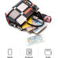Stylish Long Check PU Material Shoulder Bag With Detachable Shoulder Strap
