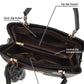 Stylish Long Check PU Material Shoulder Bag With different Spacious compartments