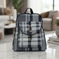 Long Check Backpack For Women outdoor Bag