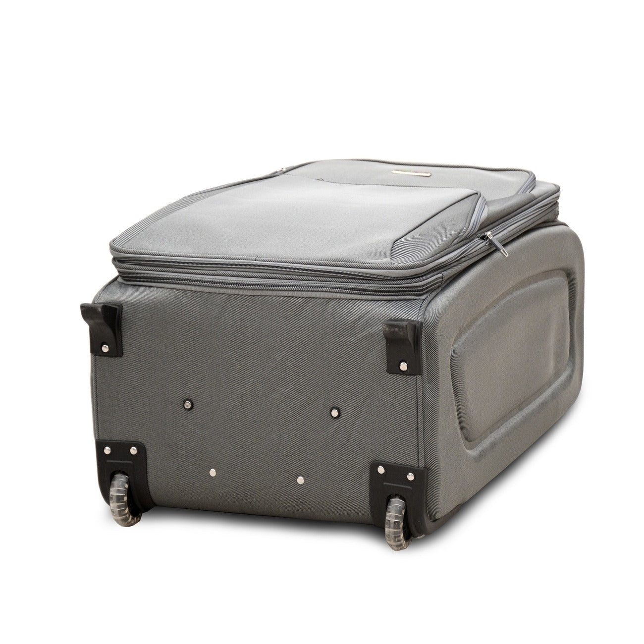 32" Grey Colour SJ JIAN 2 Wheel Luggage Lightweight Soft Material Trolley Bag