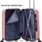 ABS Line Lightweight Luggage Bag with Double Spinner Wheel | 3 Piece Set 20, 24 and 28 Inches